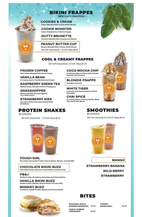 bikini beans menu|bikini beans arizona.